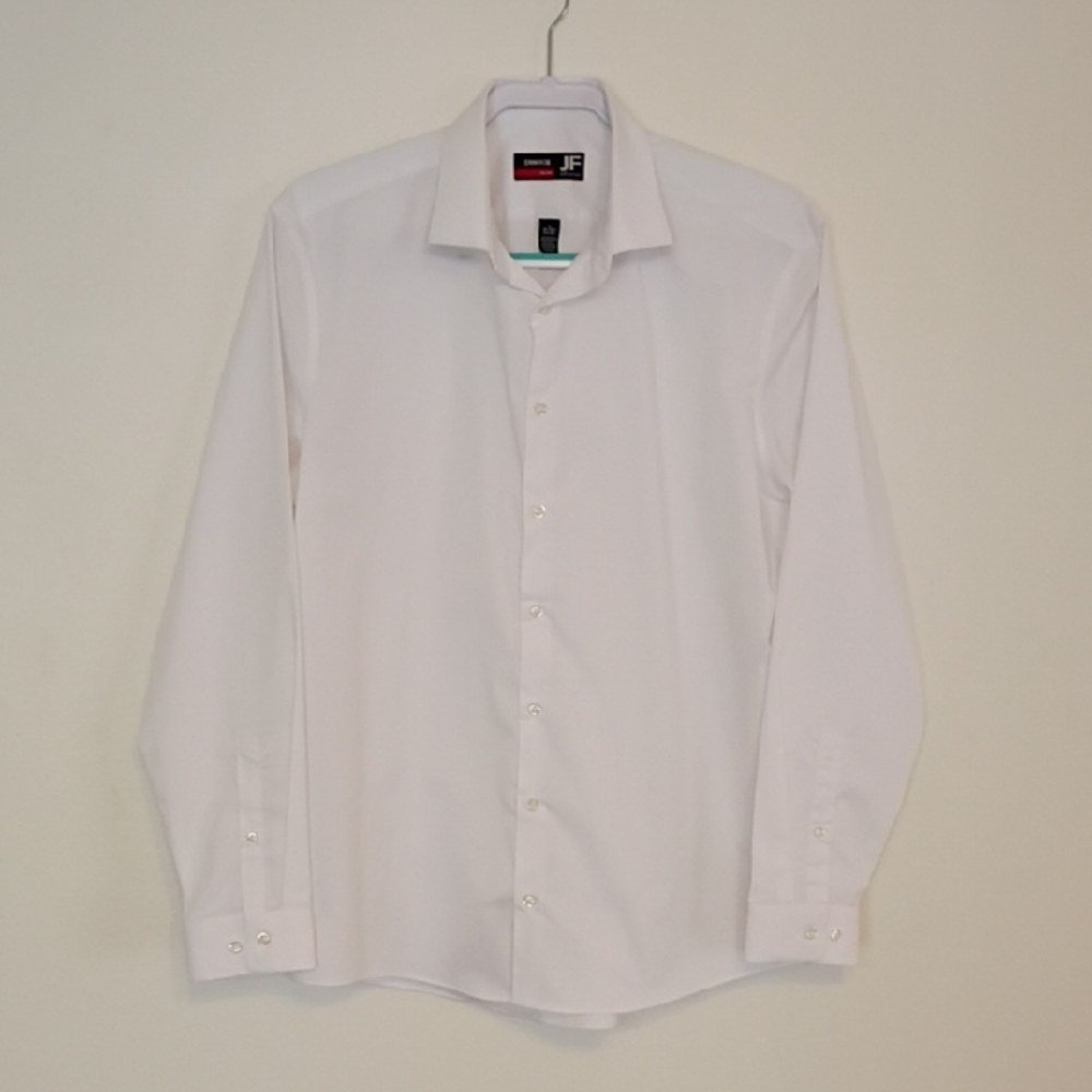 JF J.Ferrar White Dress Shirt Long Sleeve NWOTs